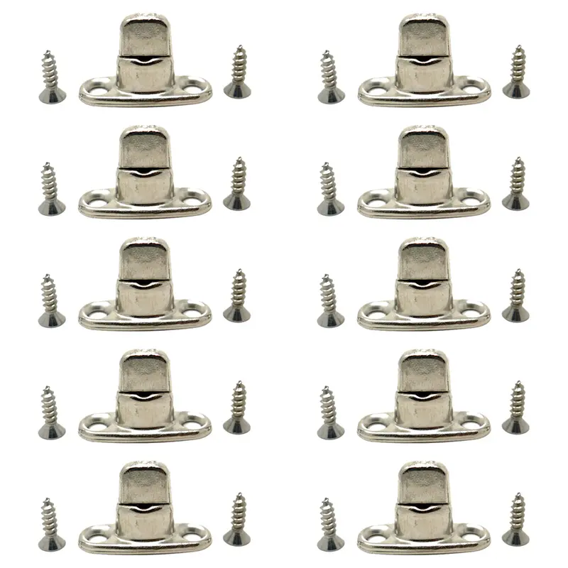 10 Pk + Screws - Marine Boat Sail Canvas Tarp Twist Tie Connector Fastener 1