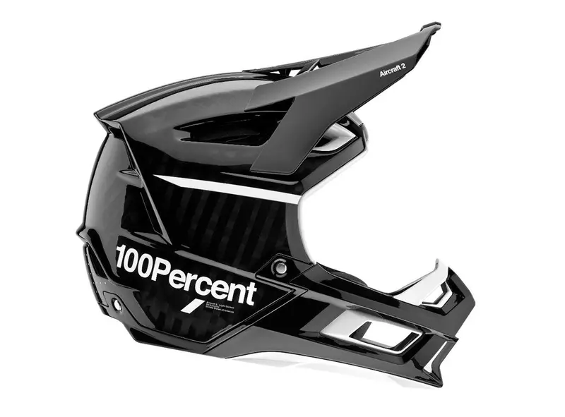 100% Aircraft 2 Full Face Helmet - Black-White - 2021 1