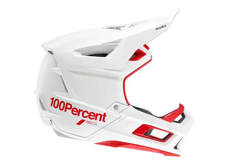 100% Aircraft 2 Full Face Helmet - Red-White - 2021 1