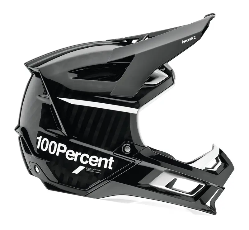 100% Aircraft 2 Helmet - Black-White - 2022 1