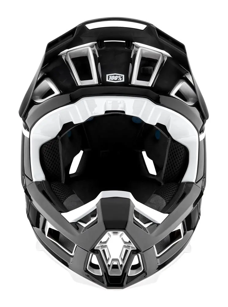 100% Aircraft 2 Helmet - Black-White - 2022 2