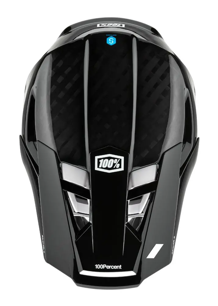 100% Aircraft 2 Helmet - Black-White - 2022 4