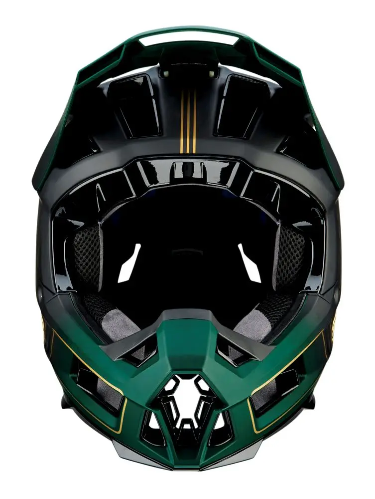 100% Aircraft 2 Helmet - Carbon Gold-Forest - 2022 2