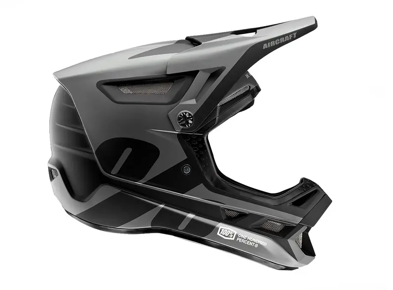 100% Aircraft Composite Full Face Helmet - Ltd Black 1