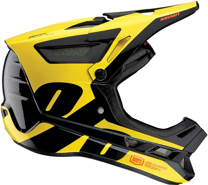 100% Aircraft Composite Helmet Ltd - Neon Yellow - 2022 1
