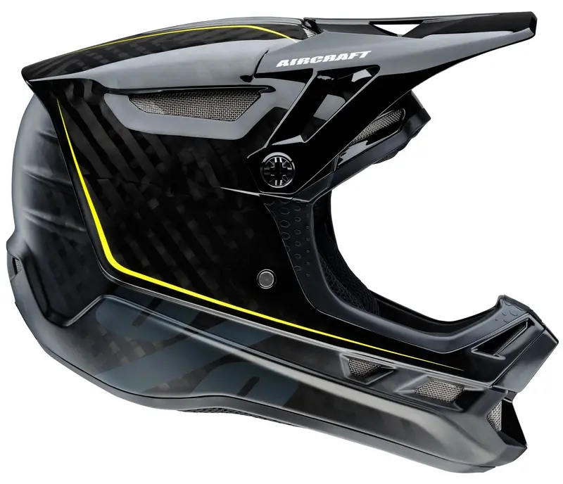 100% Aircraft Dh Dull Face Helmet - Raw Black 1