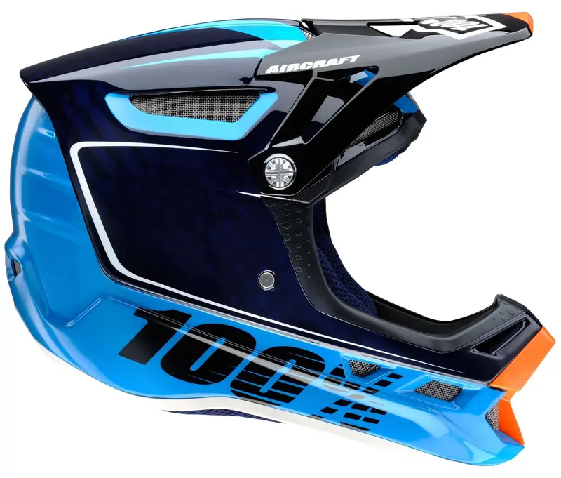 100% Aircraft Dh Full Face Helmet - Bi-Turbo Blue 1