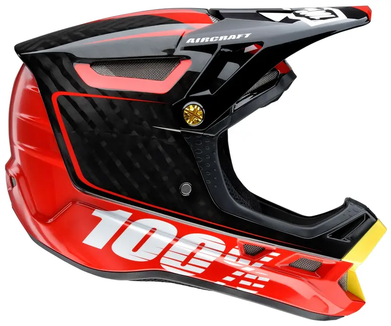 100% Aircraft Dh Full Face Helmet - Bi-Turbo Red 1