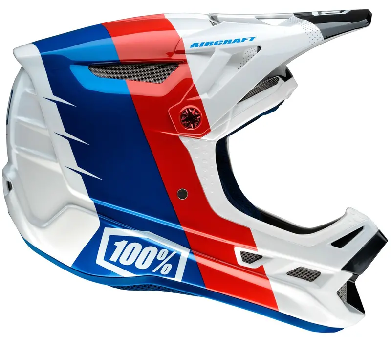100% Aircraft Dh Full Face Helmet - R8 White 1