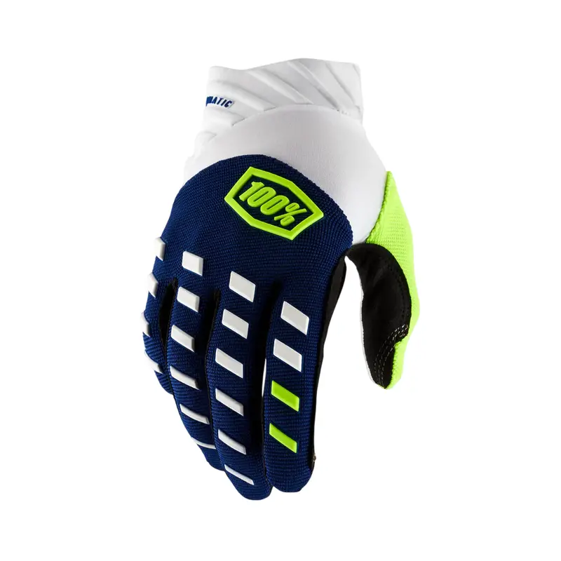 100% Airmatic Glove - Navy-White 1