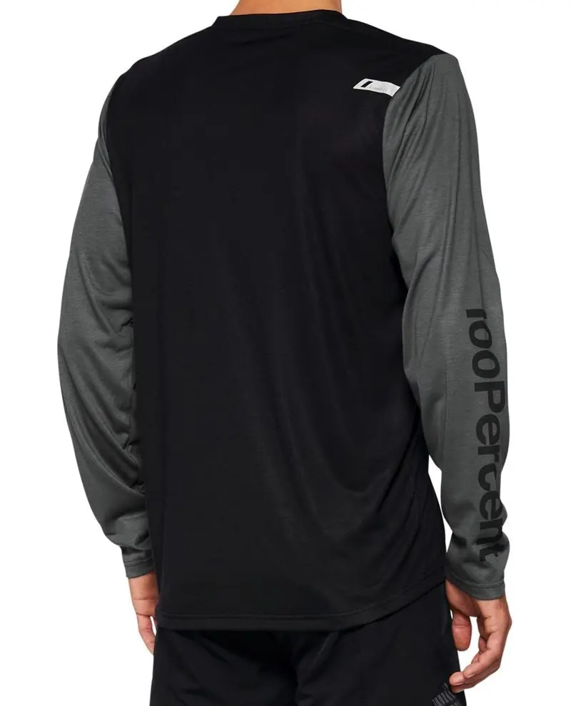 100% Airmatic Long Sleeve Mtb Jersey - Black 2