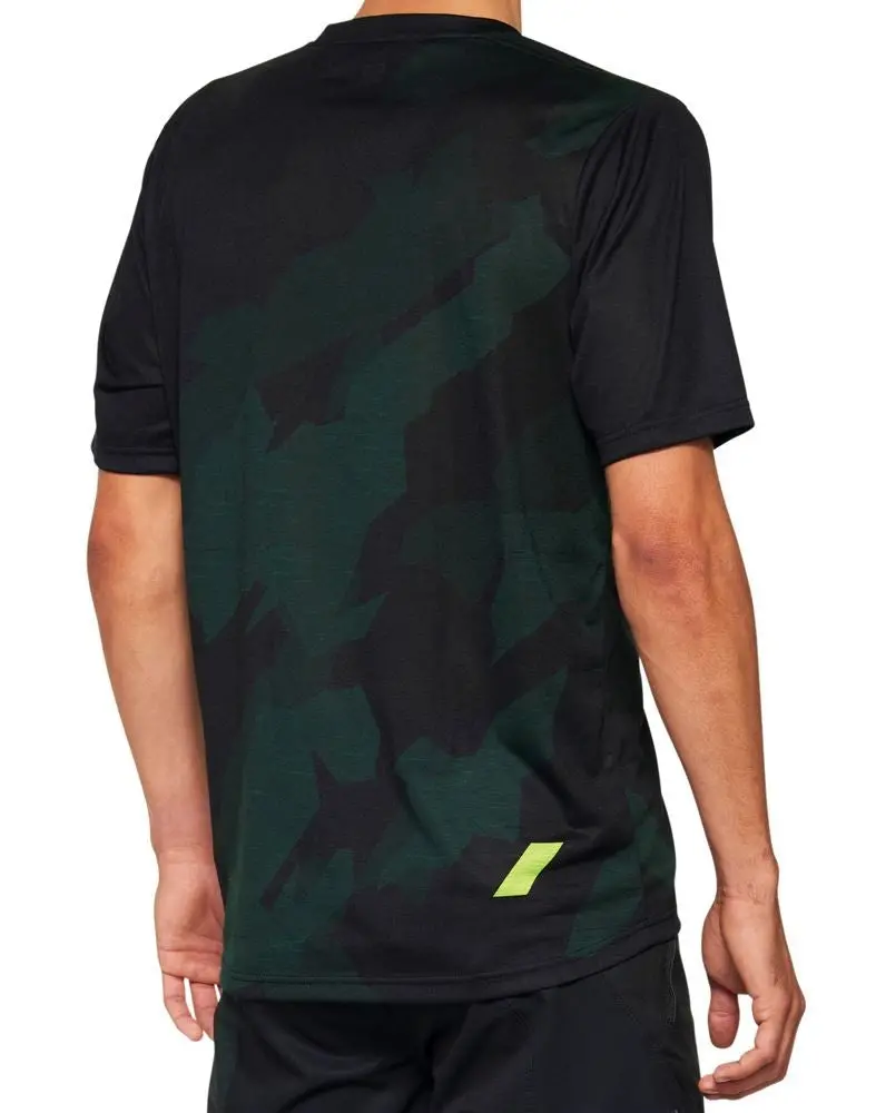 100% Airmatic Short Sleeve Mtb Jersey - Black Camo 2