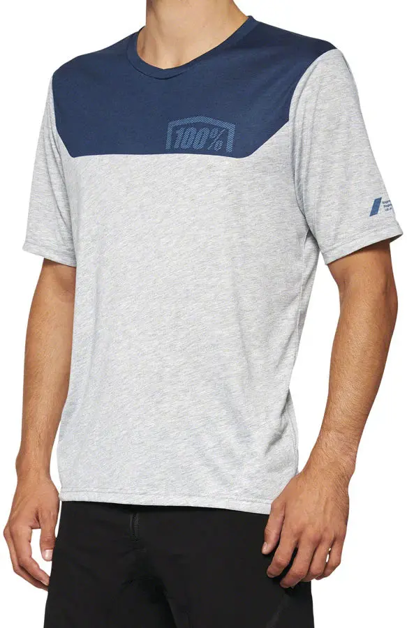 100% Airmatic Short Sleeve Mtb Jersey - Gray-Midnight 1