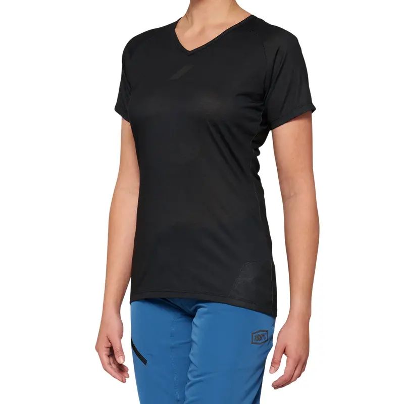 100% Airmatic Short Sleeve Mtb Jersey - Womens - Black 1