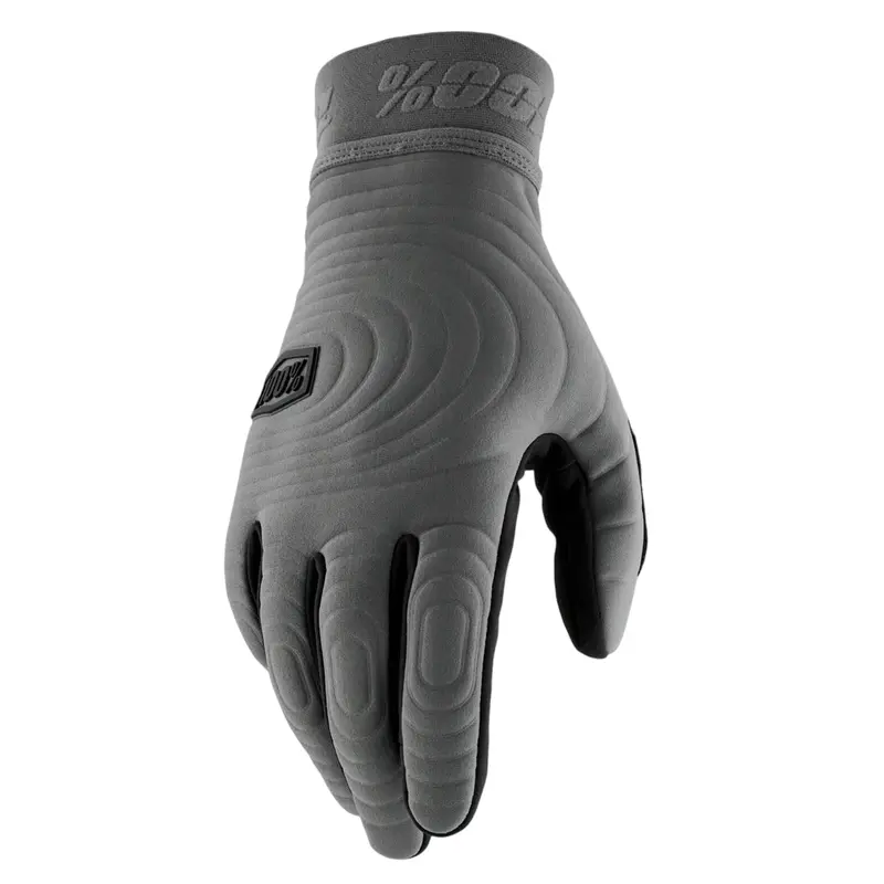 100% Brisker Xtreme Glove - Charcoal 1