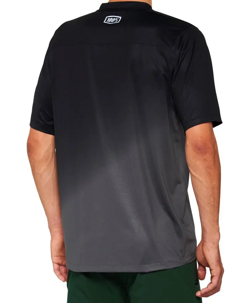 100% Celium Short Sleeve Mtb Jersey - Black-Charcoal 2