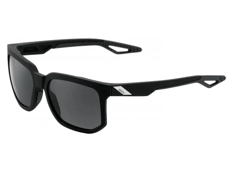 100% Centric - Soft Tact Black Casual Sunglasses - Gray Peakpolar Lens 1