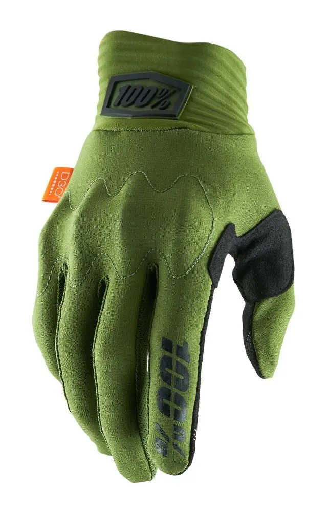 100% Cognito D3o Glove - Army Green-Black 1