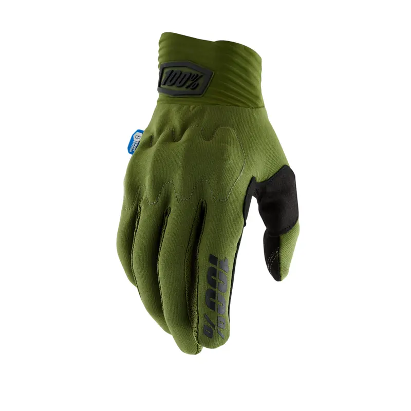 100% Cognito Smart Shock Glove - Army Green 1