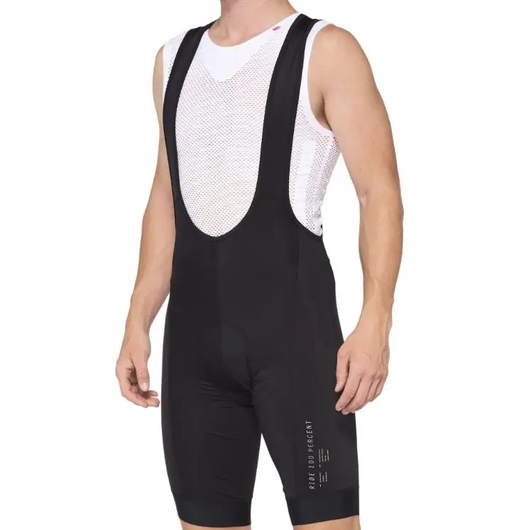 100% Exceeda Bib Short - Black-White 1
