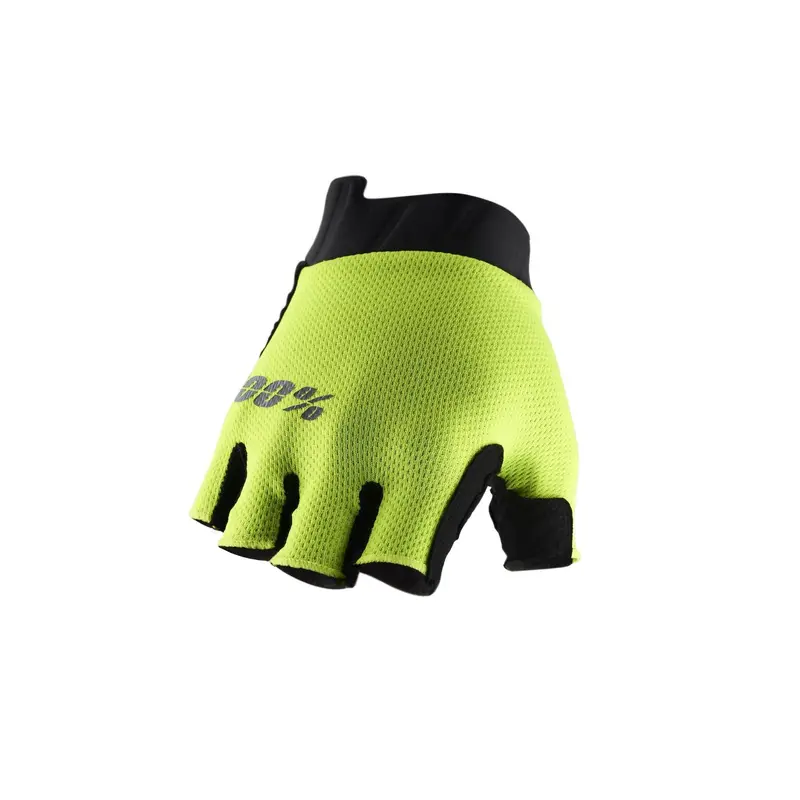 100% Exceeda Gel Short Finger Xc Glove - Fluo Yellow 1