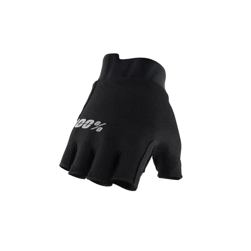 100% Exceeda Gel Short Finger Xc Glove - Solid Black 1