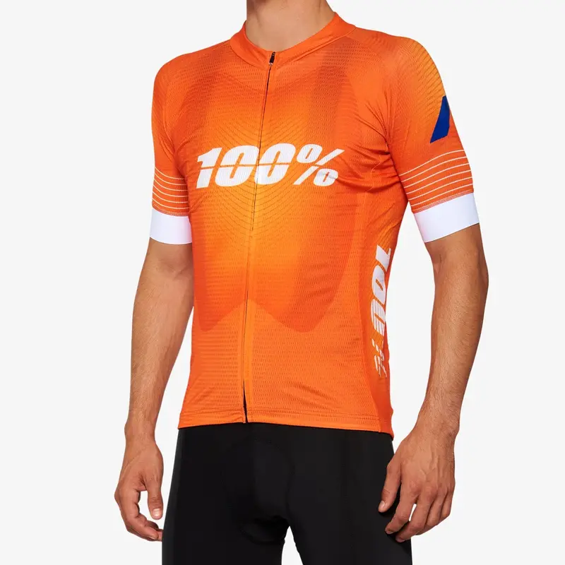 100% Exceeda Short Sleeve Mtb Jersey - Orange 1