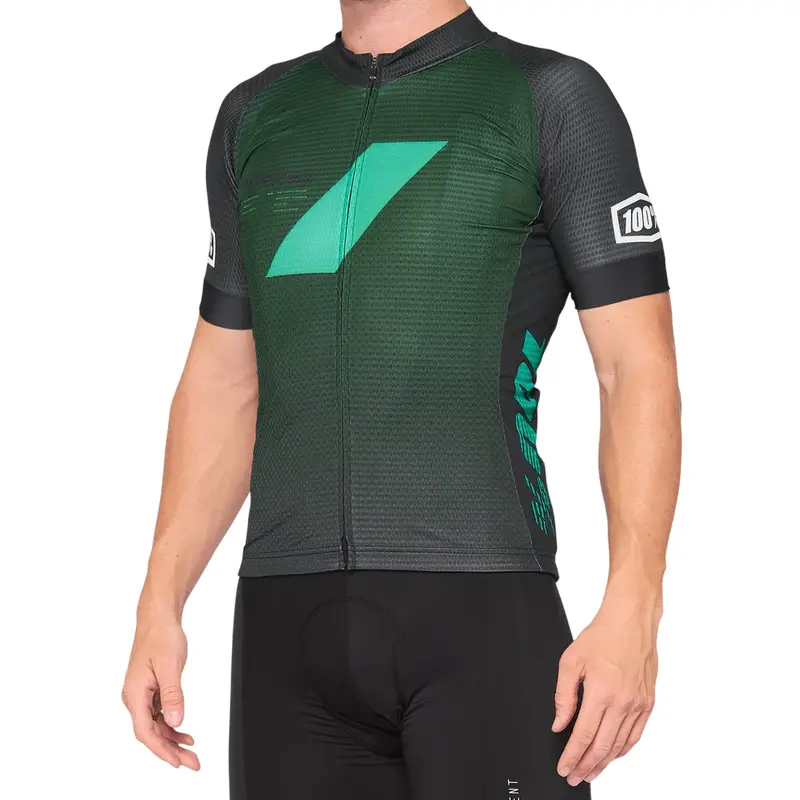 100% Exceeda Short Sleeve Mtb Jersey - Teal-Black 1
