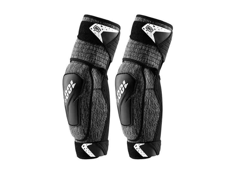 100% Fortis Elbow Guard - Gray Heather-Black 1