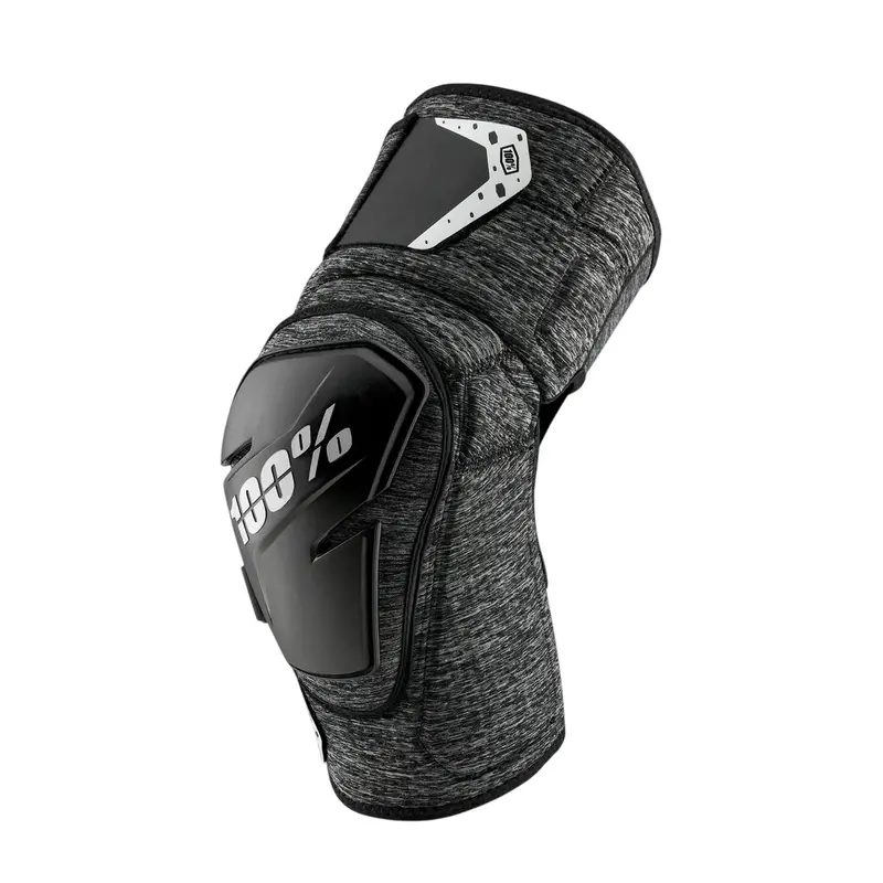 100% Fortis Knee Guard - Heather Gray-Black 1