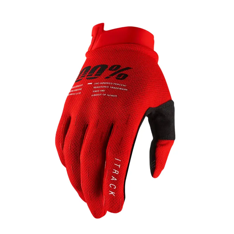 100% Itrack Glove - Red 1