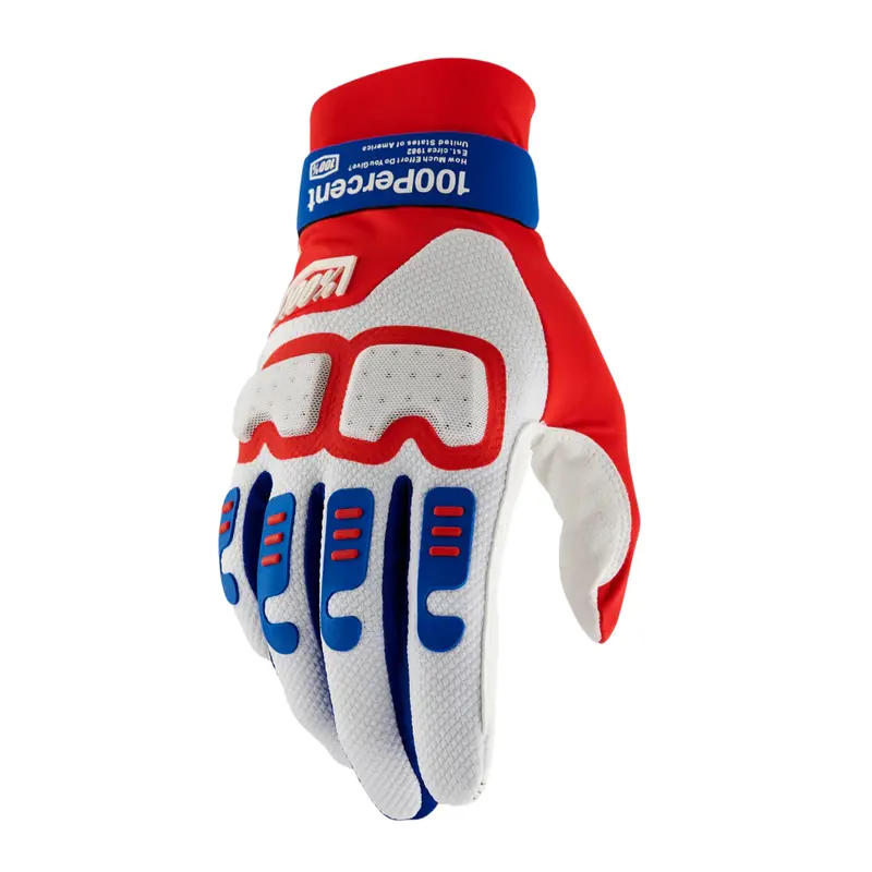 100% Langdale Glove - Red-White-Blue 1