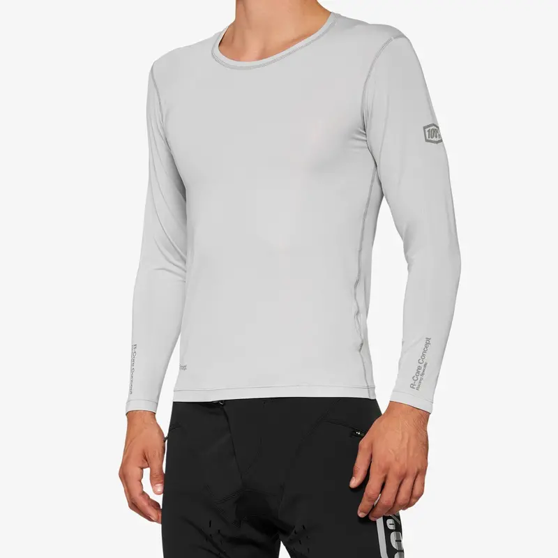 100% R-Core Concept Long Sleeve Mtb Jersey - Gray 1