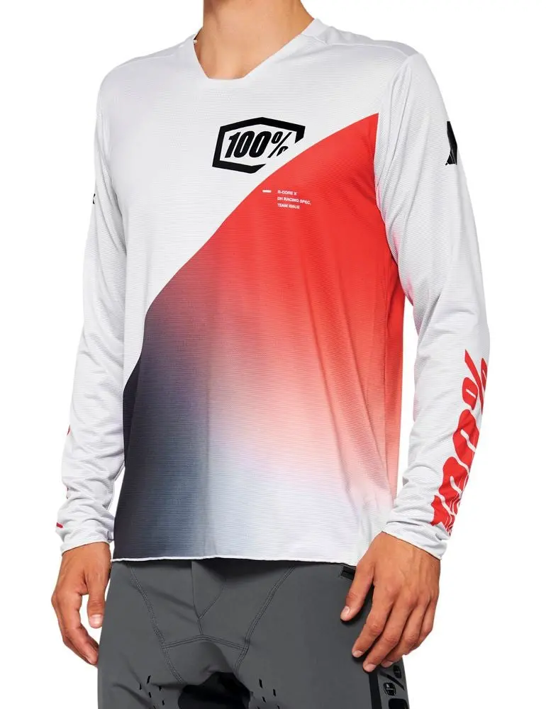 100% R-Core-X Long Sleeve Mtb Jersey - Racer Red 1