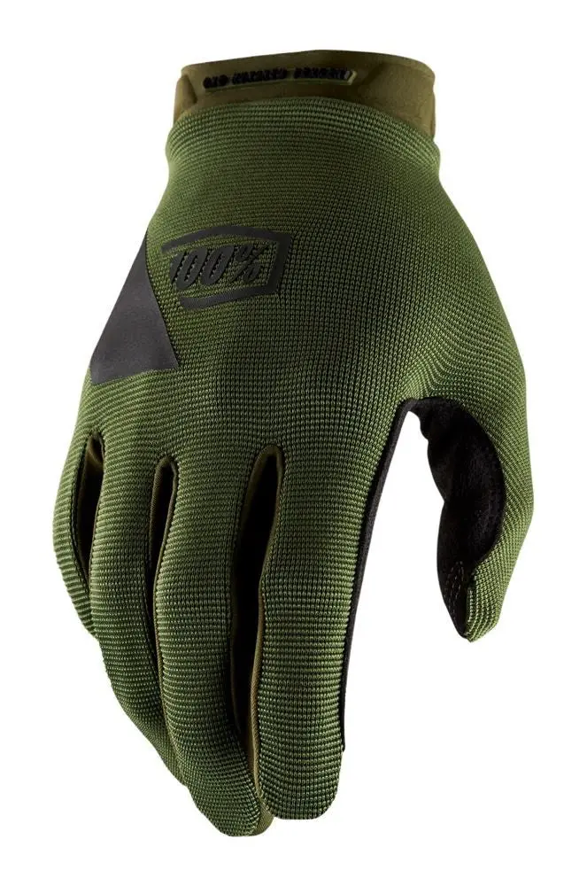 100% Ridecamp Glove - Green-Black 1