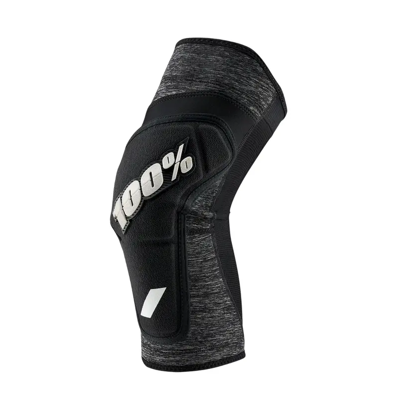 100% Ridecamp Knee Guard - Heather Gray-Black 1