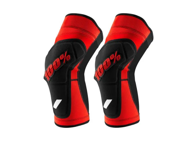 100% Ridecamp Knee Guard - Red-Black - Nlm 1