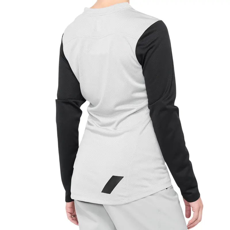 100% Ridecamp Long Sleeve Mtb Jersey - Womens - Gray-Black 2