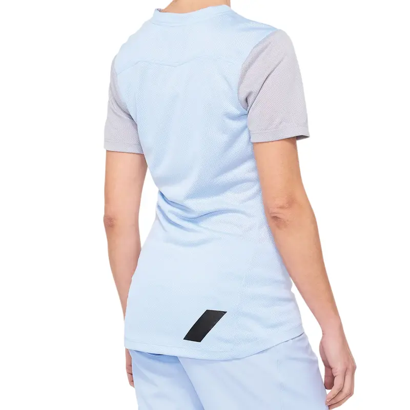 100% Ridecamp Short Sleeve Mtb Jersey - Womens - Blue-Gray 2