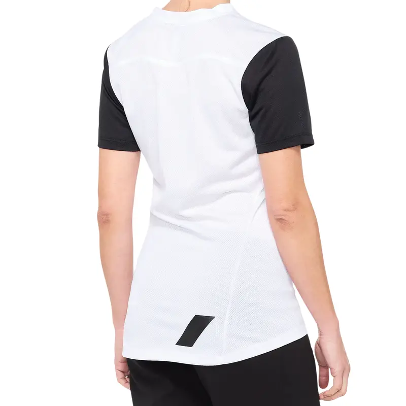 100% Ridecamp Short Sleeve Mtb Jersey - Womens - White-Black 2