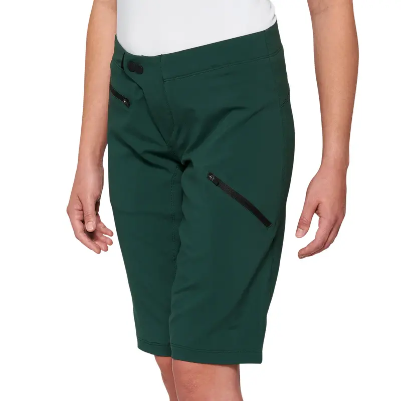 100% Ridecamp Short - Womens - Forest Green 1