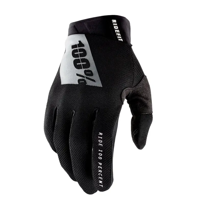 100% Ridefit Glove - Black-White 1