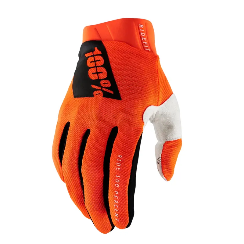100% Ridefit Glove - Fluo Orange 1
