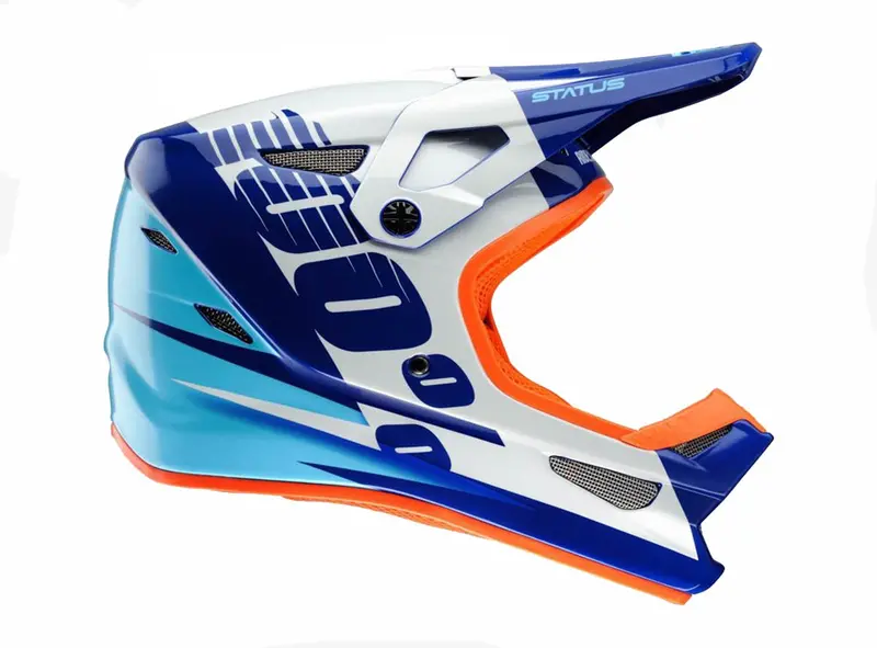 100% Status Dh/Bmx Full Face Helmet - Kelton Blue 1