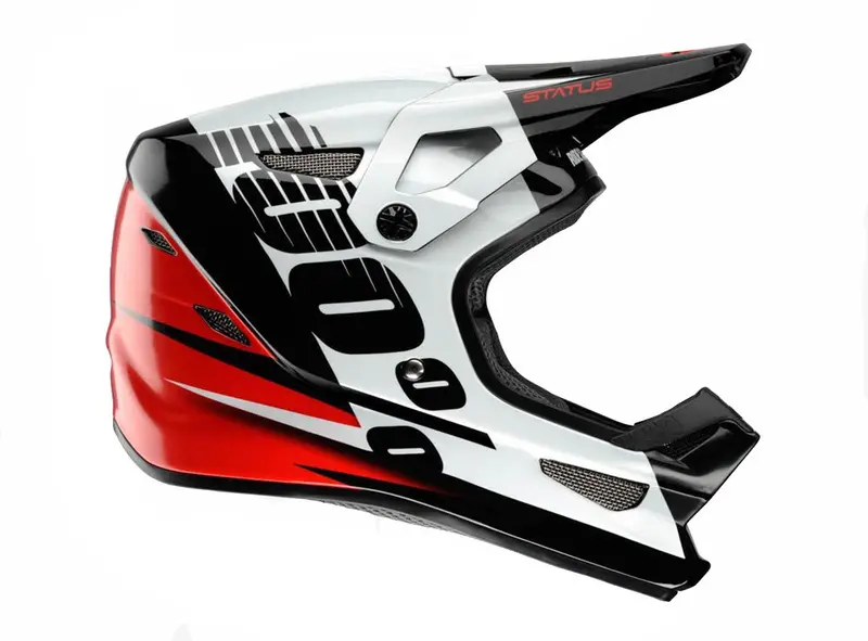 100% Status Dh/Bmx Full Face Helmet - Kelton Red 1