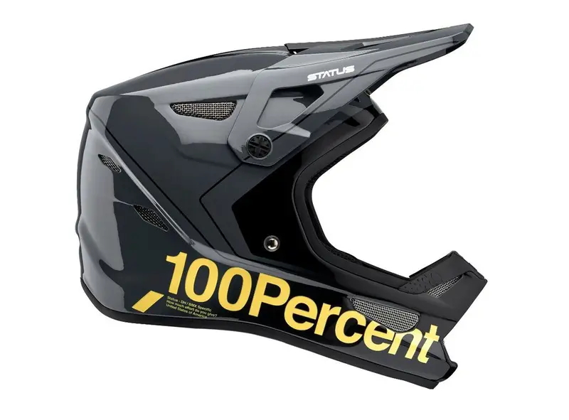 100% Status Full Face Helmet - Carby - Charcoal - 2021 1