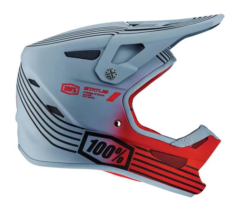 100% Status Helmet - Caltec-Gray 1