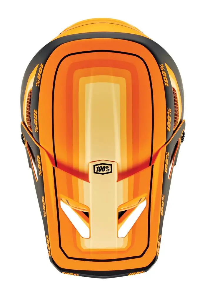 100% Status Helmet - Topenga Orange-Black 4