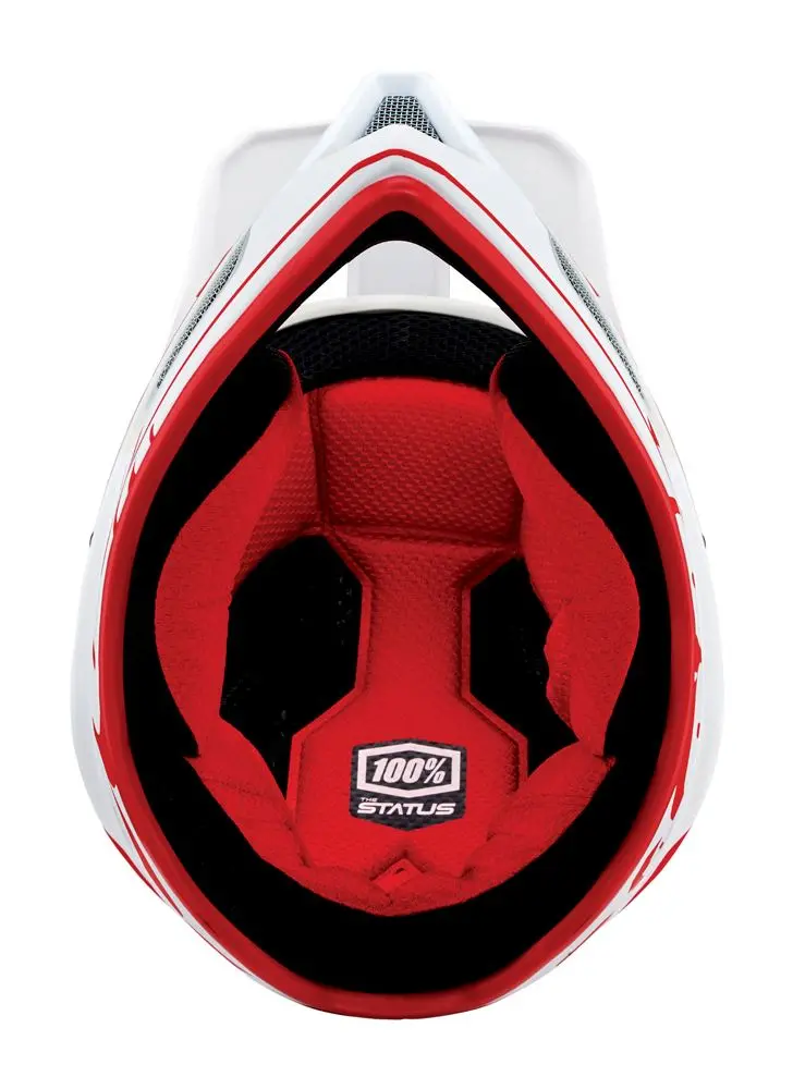 100% Status Helmet - Topenga Red-White 5