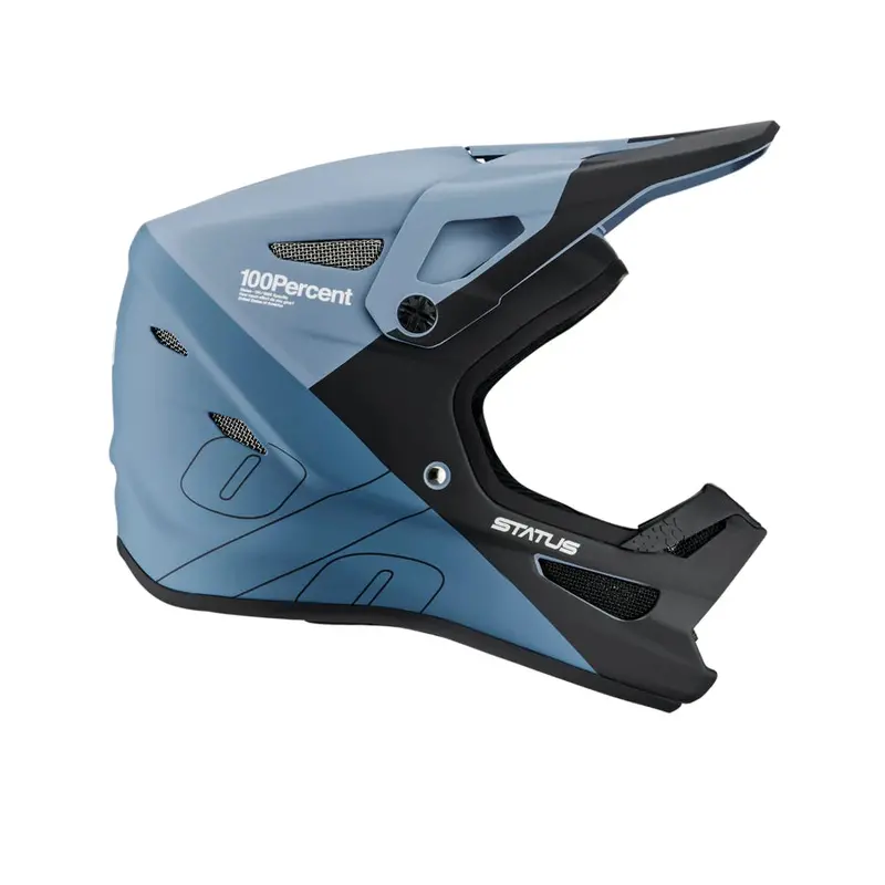100% Status Helmet - Youth - Steel Blue - 2022 1